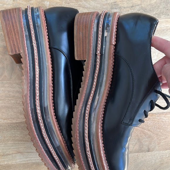 Jeffrey Campbell ‘Jagger’ Black Leather Oxfords, 9 - Picture 7 of 11